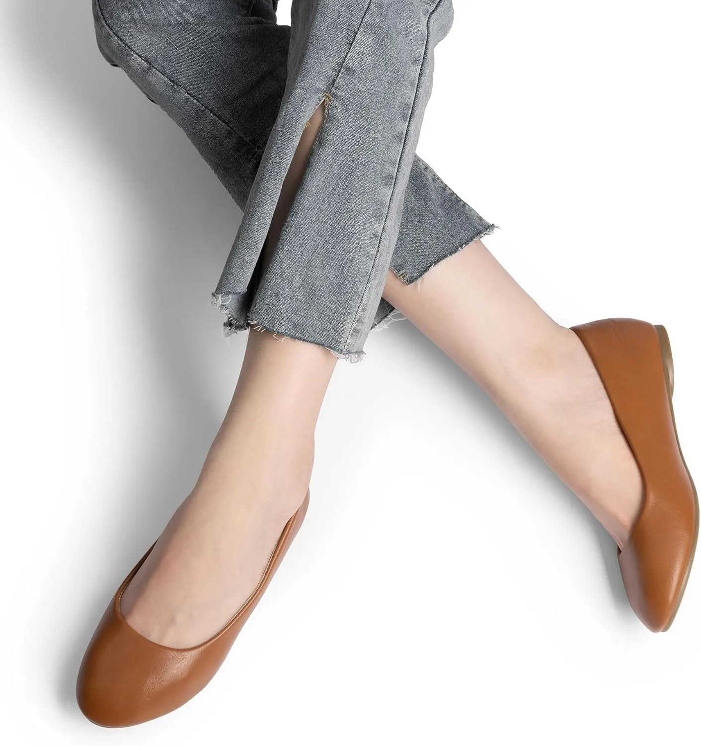 DREAM PAIRS Women's Sole-Simple Ballerina Walking Flats Shoes