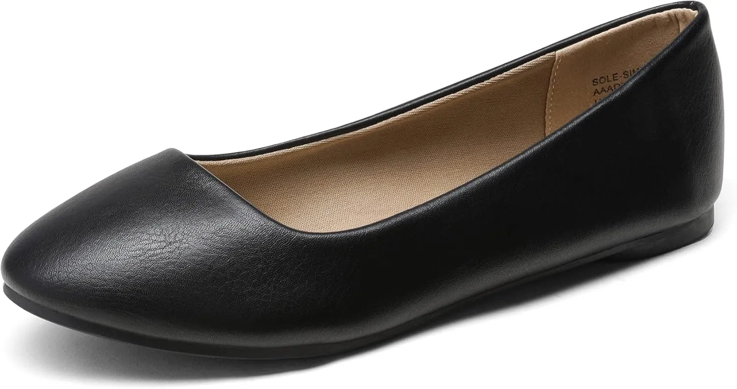 DREAM PAIRS Women's Sole-Simple Ballerina Walking Flats Shoes