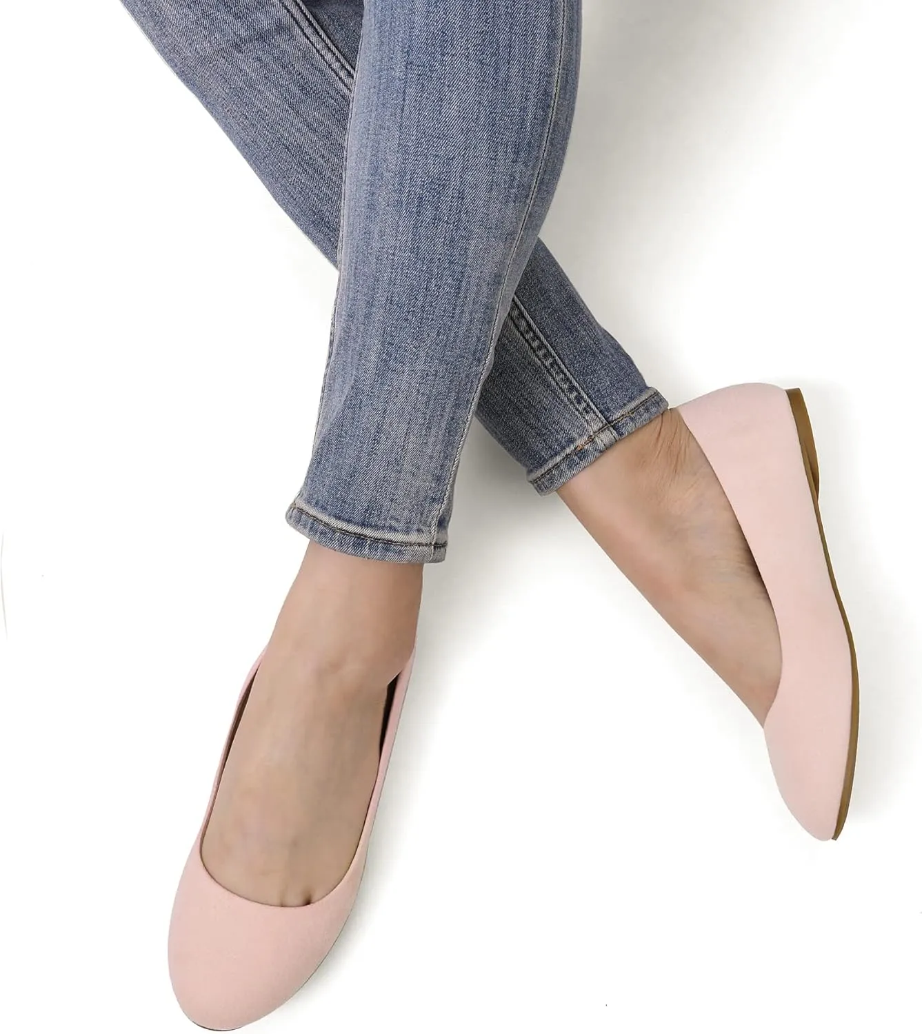 DREAM PAIRS Women's Sole-Simple Ballerina Walking Flats Shoes