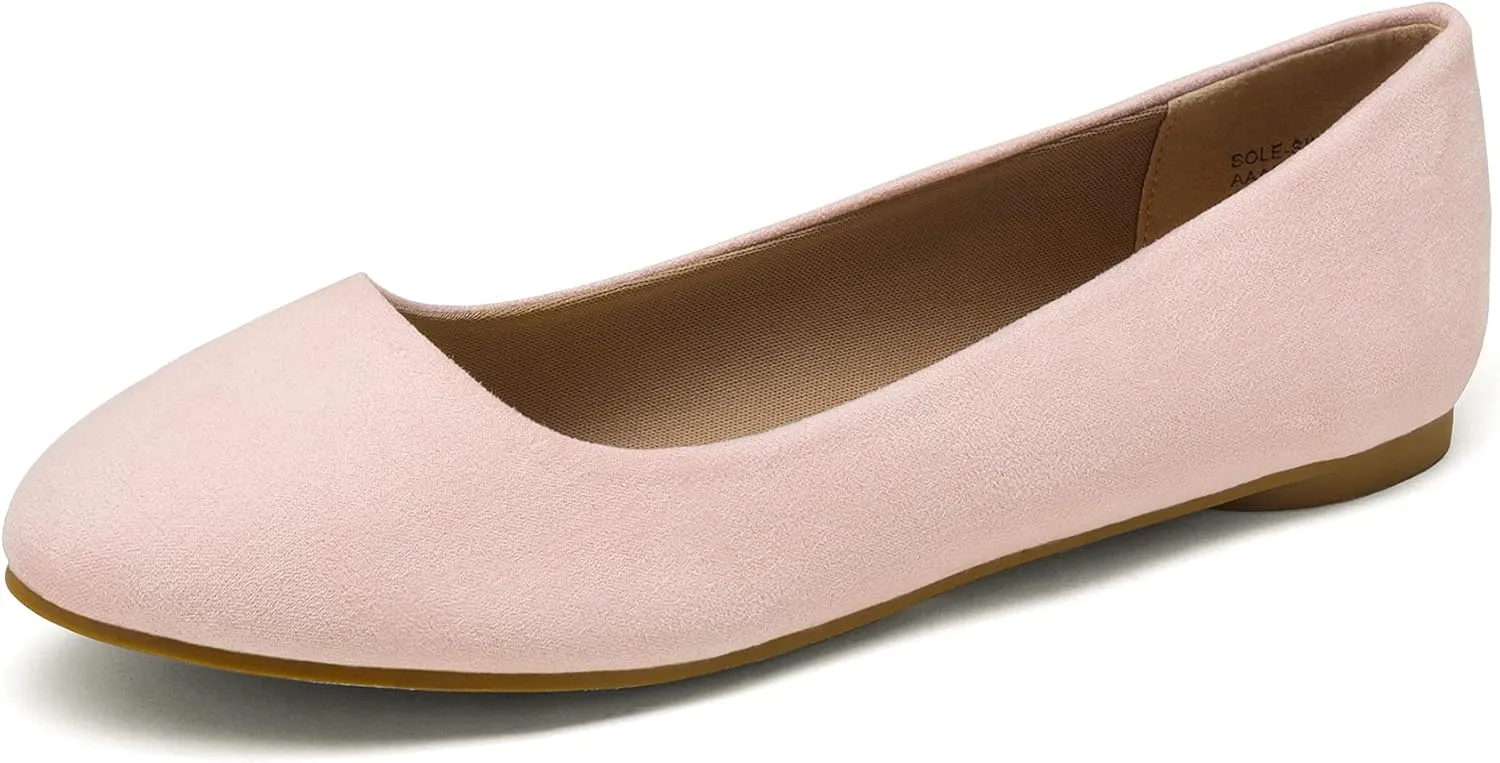 DREAM PAIRS Women's Sole-Simple Ballerina Walking Flats Shoes