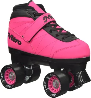 Epic Skates 2016 Epic Nitro Turbo 1 Indoor/Outdoor Quad Speed Roller Skates, Pink