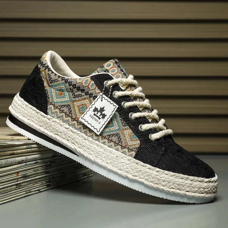 Espadrilles Women's Sneakers Flat Canvas Shoes For Women Yuppie Casual Walking Shoes Female Linen Women's Shoes Fisherman's Sneakers Women