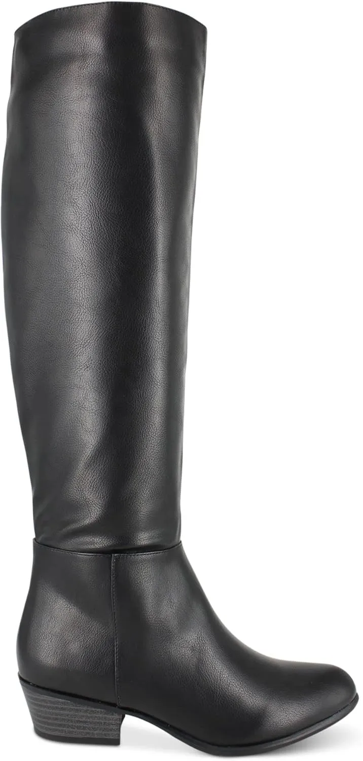 Esprit Women's Black PU Treasure Faux Leather Dress Boots, 8.5M