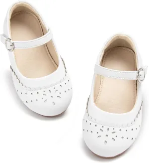 ESTINE Toddler Little Girls Ballet Shoes Baby Kids Princess Dress Wedding Strap Mary Jane Flats