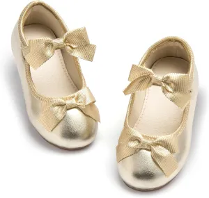 ESTINE Toddler/Little Kid Girls Dress Mary Jane Flats Flowers Fashion Princess Ballet Shoes