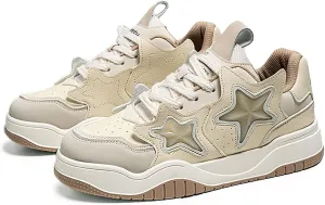 Exusiai Chunky Sneakers for Men Fashion Design Star Y2K Shoes Comfortable Skateboard Walking Platform Dad Shoes White/Black/Green
