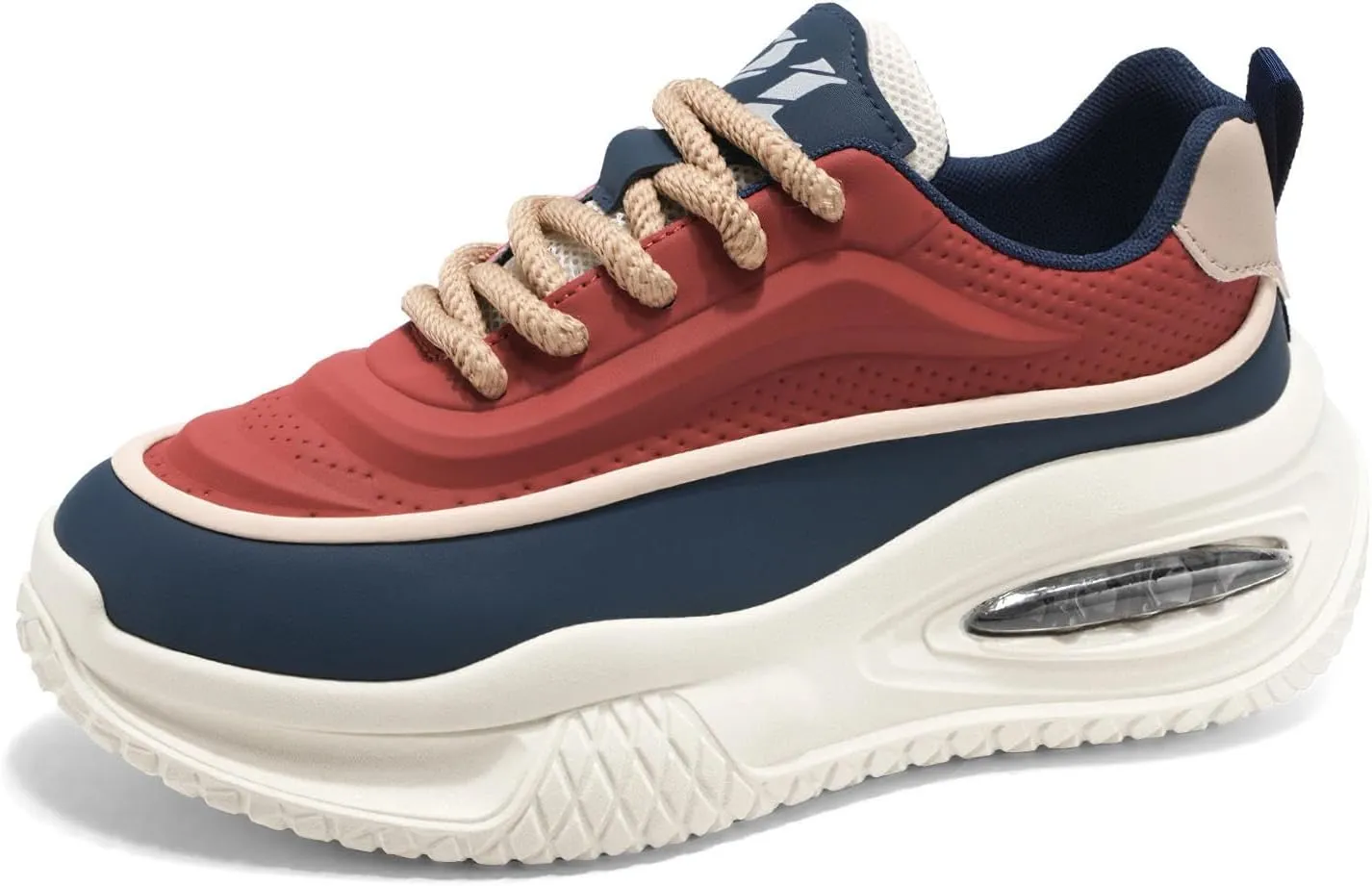 Exusiai Men's Walking Chunky Shoes Fashion Breathable Non Slip Chunky Sneakers Outdoor Workout School Tennis Travel