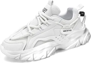 Fashion Lightweight Mesh Casual Chunky Sneakers Breathable Platform Jogging Walking Shoes