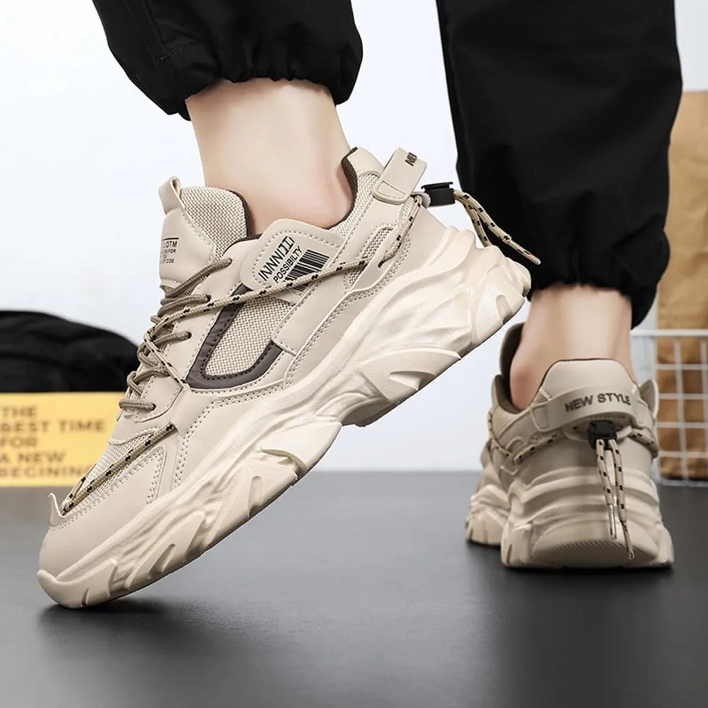 Fashion Lightweight Mesh Casual Chunky Sneakers Breathable Platform Jogging Walking Shoes