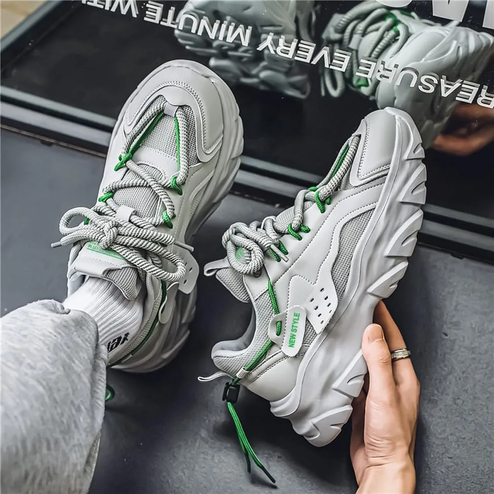 Fashion Lightweight Mesh Casual Chunky Sneakers Breathable Platform Jogging Walking Shoes