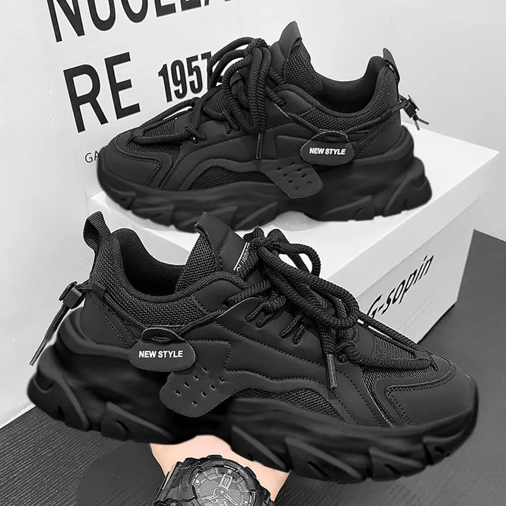 Fashion Lightweight Mesh Casual Chunky Sneakers Breathable Platform Jogging Walking Shoes