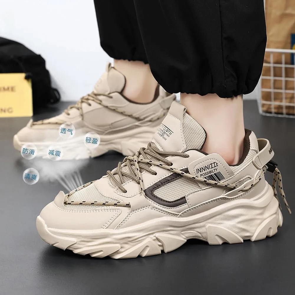 Fashion Lightweight Mesh Casual Chunky Sneakers Breathable Platform Jogging Walking Shoes
