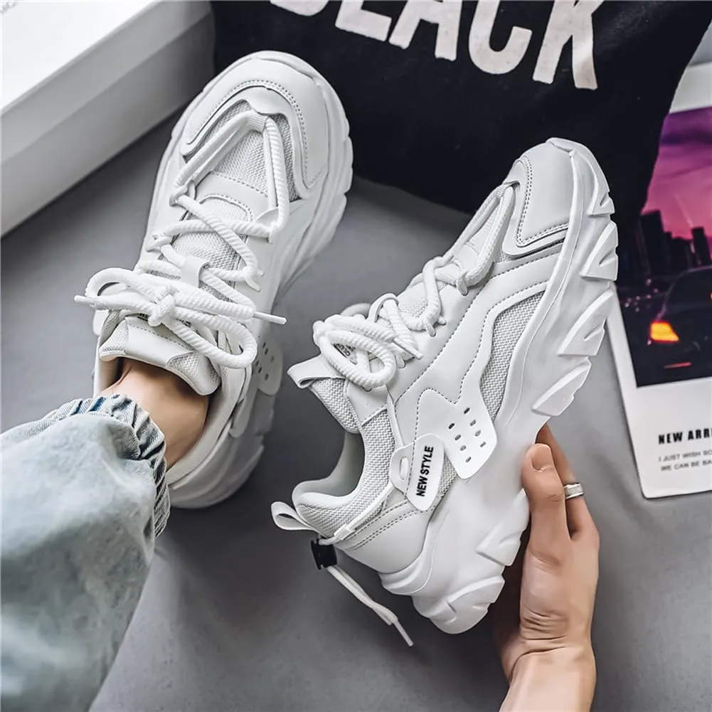 Fashion Lightweight Mesh Casual Chunky Sneakers Breathable Platform Jogging Walking Shoes