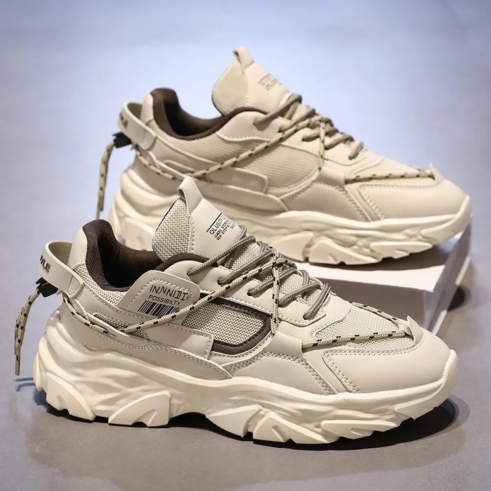Fashion Lightweight Mesh Casual Chunky Sneakers Breathable Platform Jogging Walking Shoes