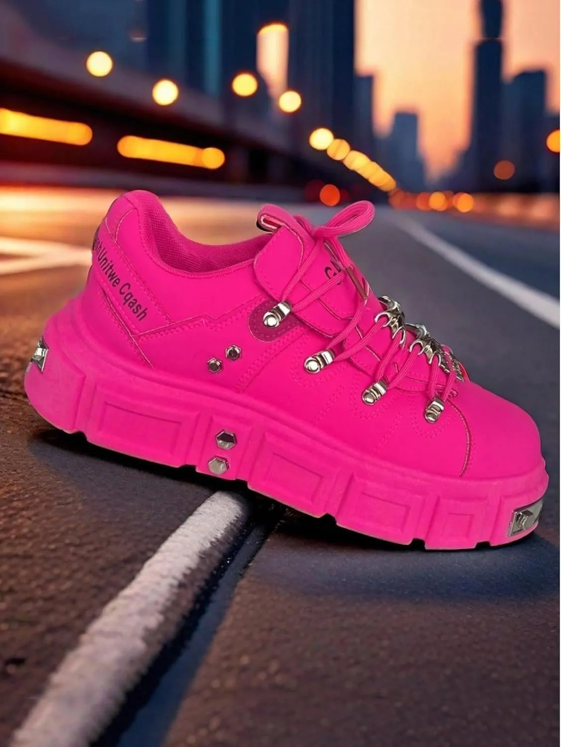 Faux Leather Y2K Punk Studded Platform Sneakers for Men and Women Thick Sole Casual Streetwear Shoes with 2.75 Inch Lift for Night Out Concert Fashion Looks