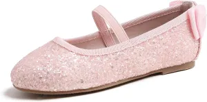 FEVERSOLE Girls Cute Dress Mary Jane Shoes Little Kids Casual Buckle Strap Flats