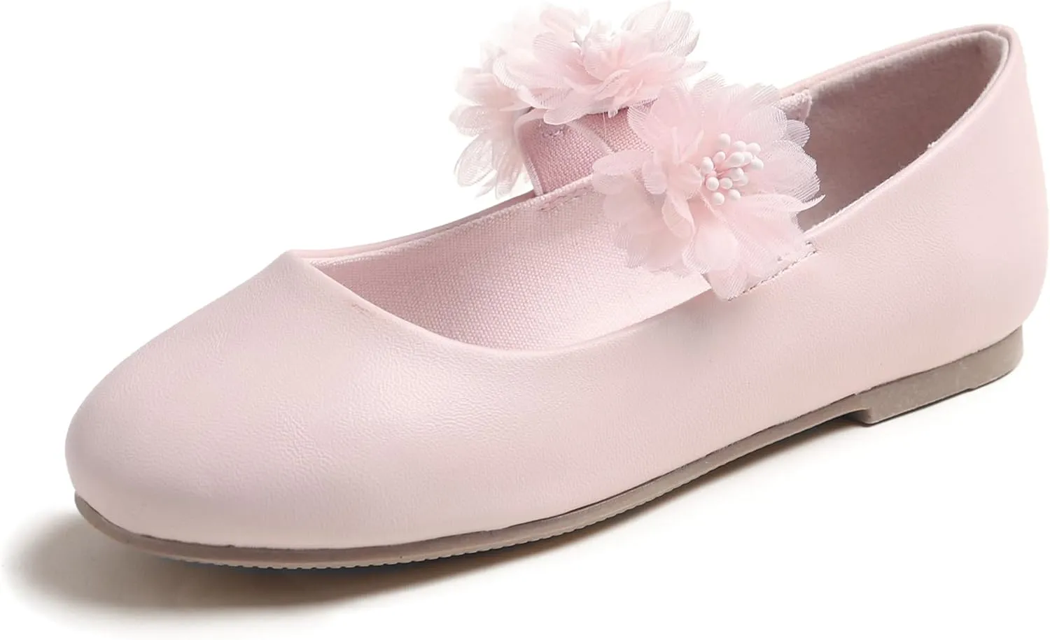 FEVERSOLE Girls Cute Dress Mary Jane Shoes Little Kids Casual Buckle Strap Flats