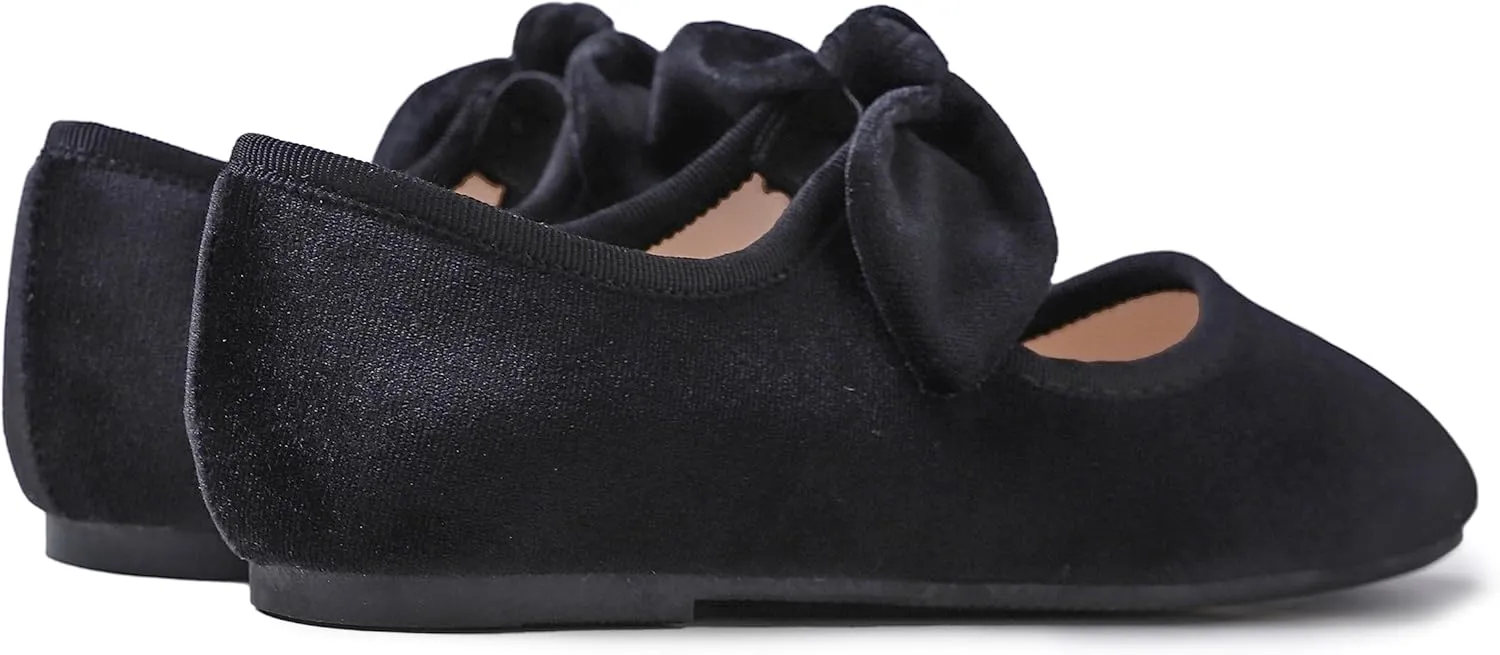 FEVERSOLE Girls Cute Dress Mary Jane Shoes Little Kids Casual Buckle Strap Flats