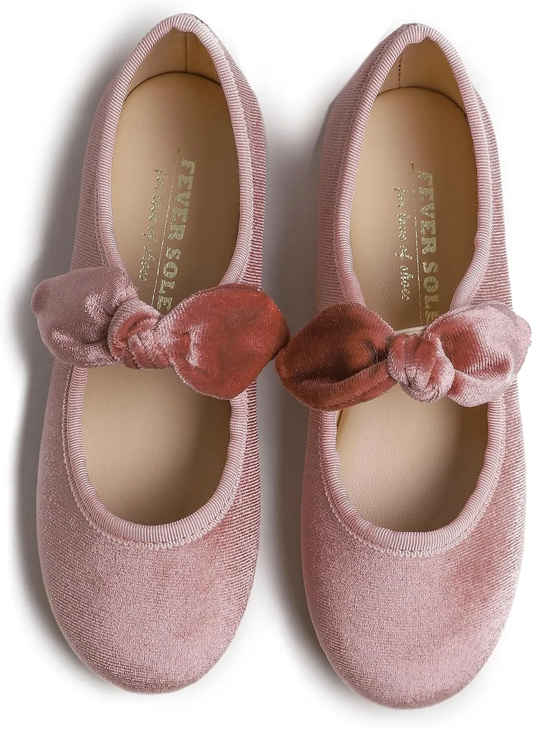 FEVERSOLE Girls Cute Dress Mary Jane Shoes Little Kids Casual Buckle Strap Flats