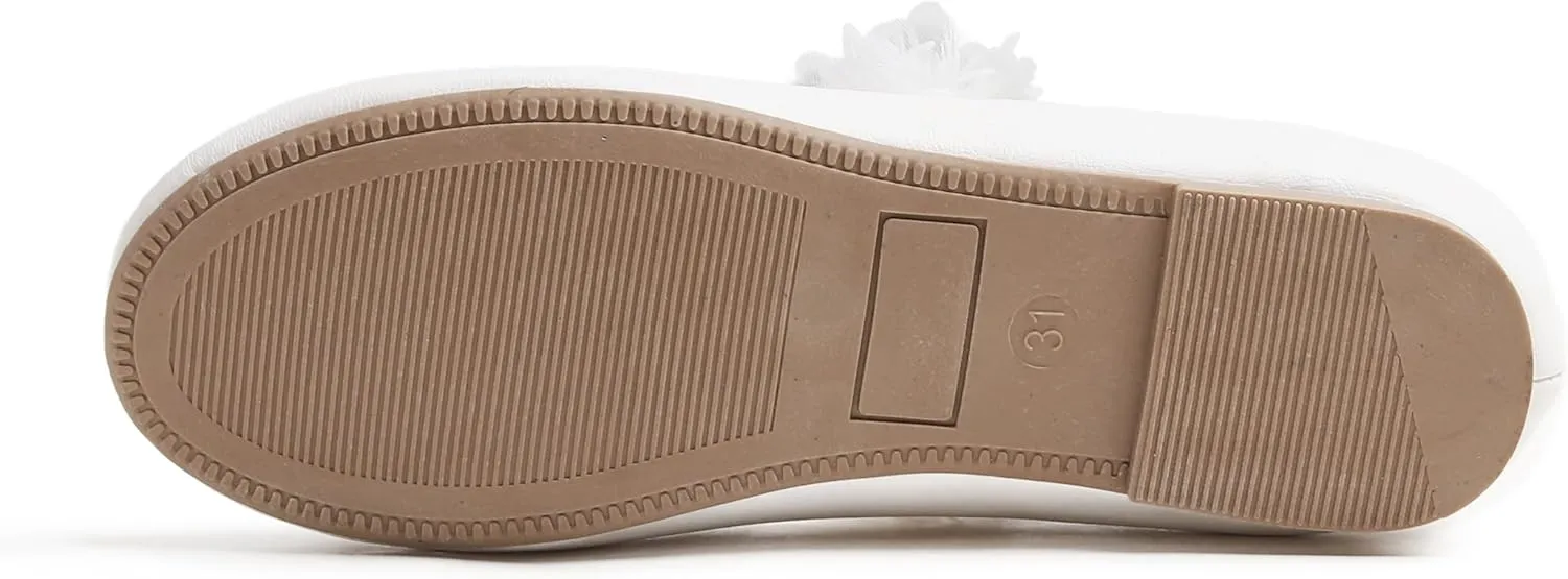 FEVERSOLE Girls Cute Dress Mary Jane Shoes Little Kids Casual Buckle Strap Flats