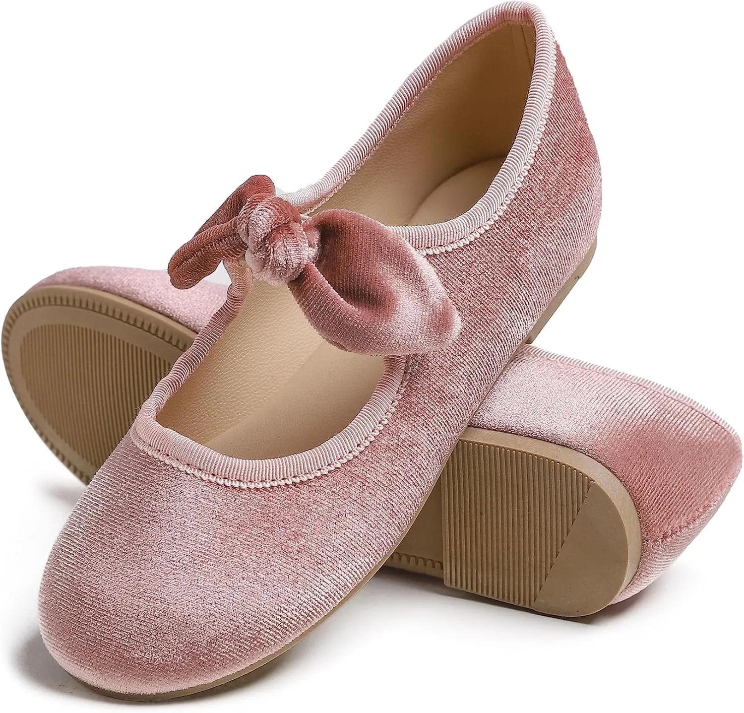 FEVERSOLE Girls Cute Dress Mary Jane Shoes Little Kids Casual Buckle Strap Flats