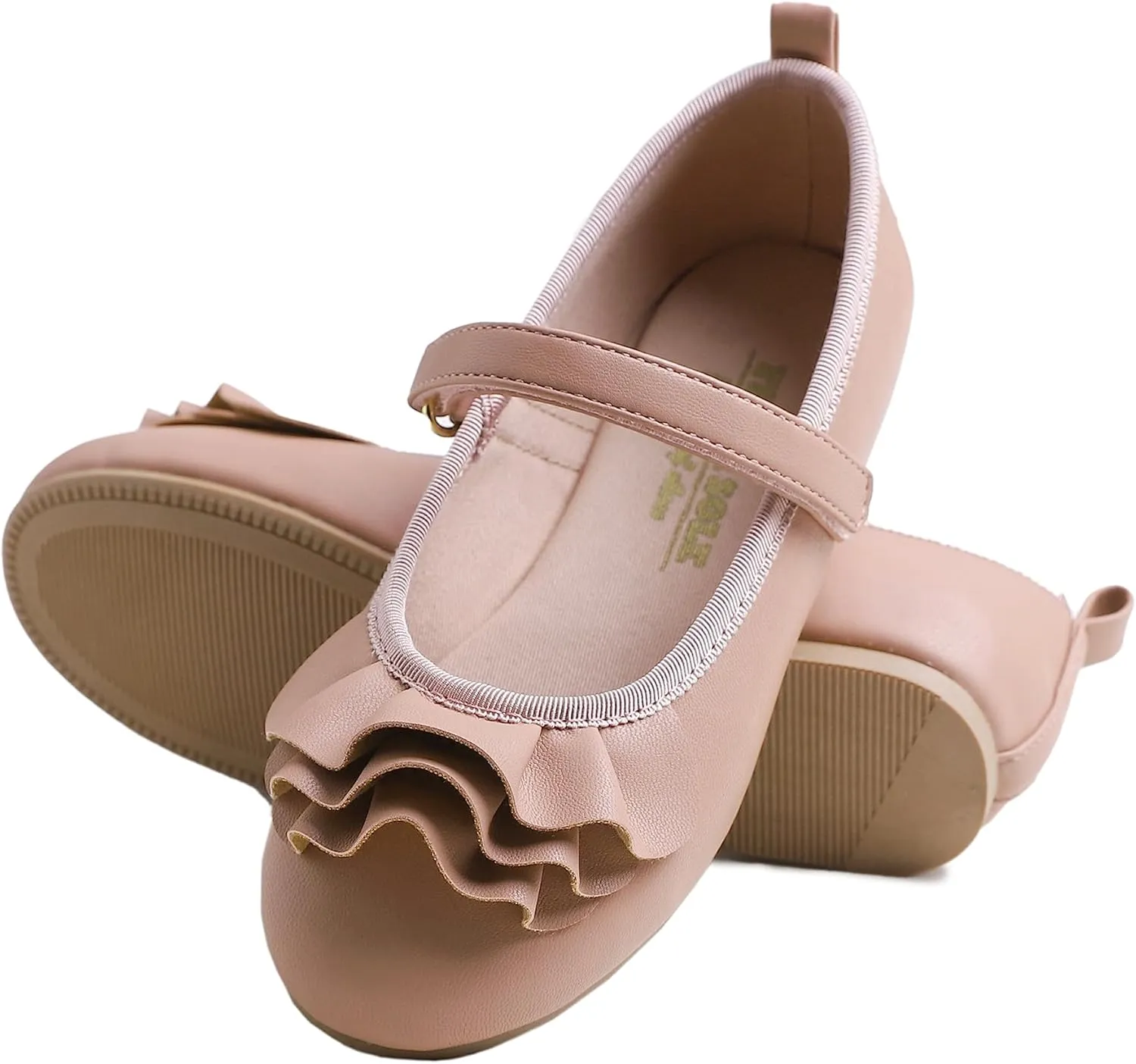 FEVERSOLE Girls Cute Dress Mary Jane Shoes Little Kids Casual Buckle Strap Flats