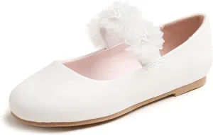 FEVERSOLE Girls Cute Dress Mary Jane Shoes Little Kids Casual Buckle Strap Flats