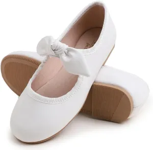 FEVERSOLE Girls Cute Dress Mary Jane Shoes Little Kids Casual Buckle Strap Flats