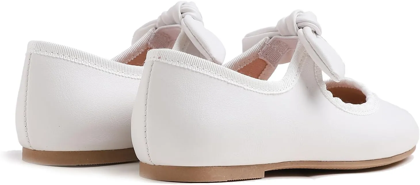 FEVERSOLE Girls Cute Dress Mary Jane Shoes Little Kids Casual Buckle Strap Flats