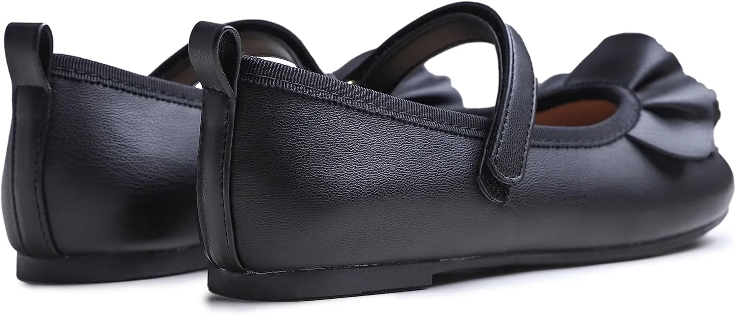 FEVERSOLE Girls Cute Dress Mary Jane Shoes Little Kids Casual Buckle Strap Flats