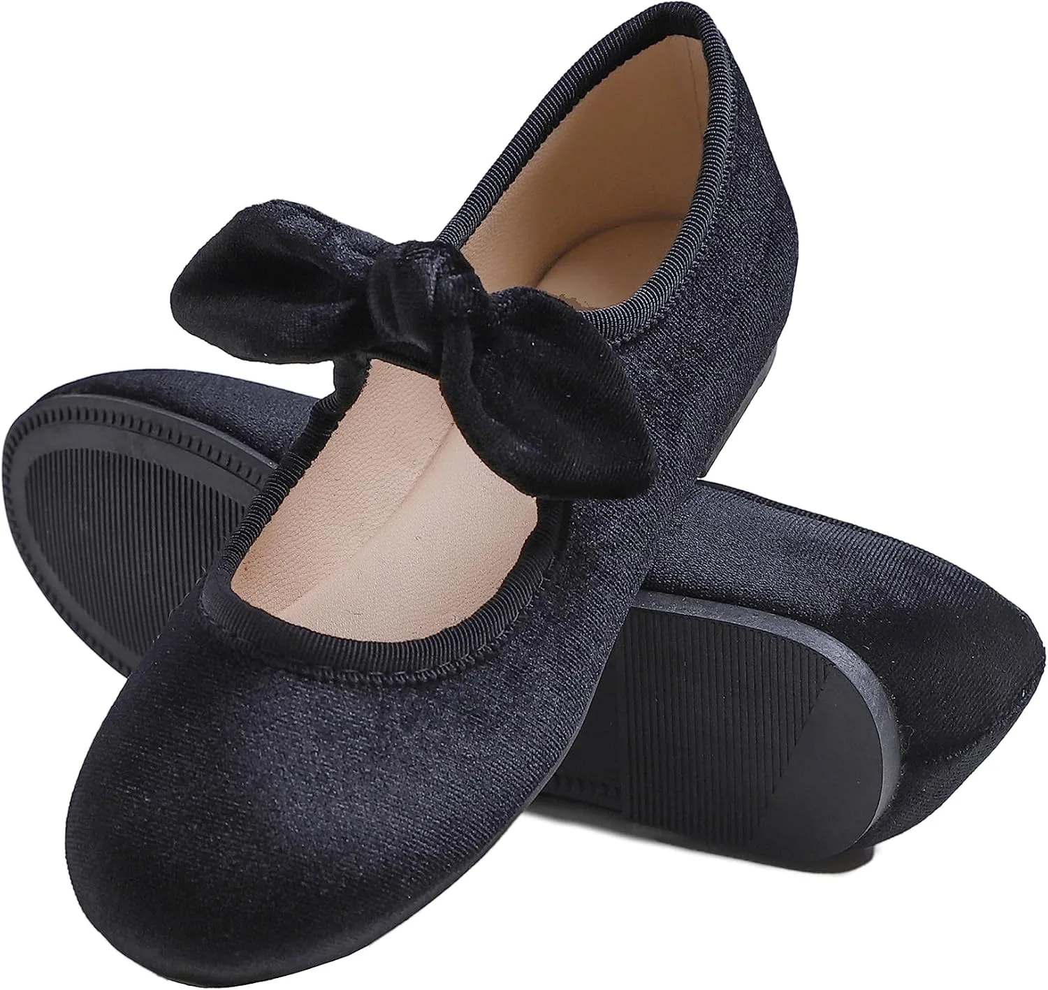 FEVERSOLE Girls Cute Dress Mary Jane Shoes Little Kids Casual Buckle Strap Flats