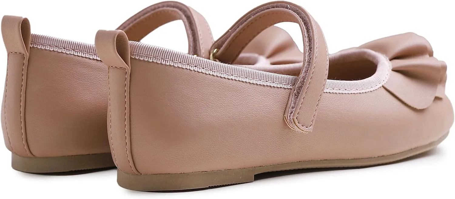 FEVERSOLE Girls Cute Dress Mary Jane Shoes Little Kids Casual Buckle Strap Flats