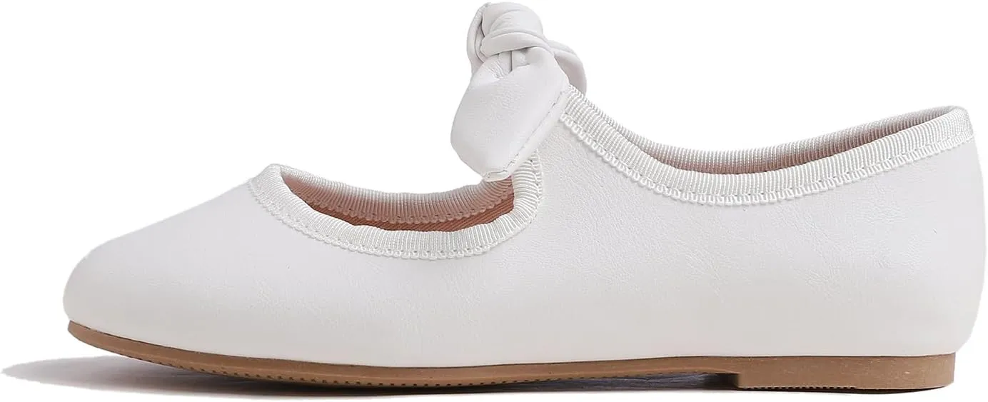 FEVERSOLE Girls Cute Dress Mary Jane Shoes Little Kids Casual Buckle Strap Flats