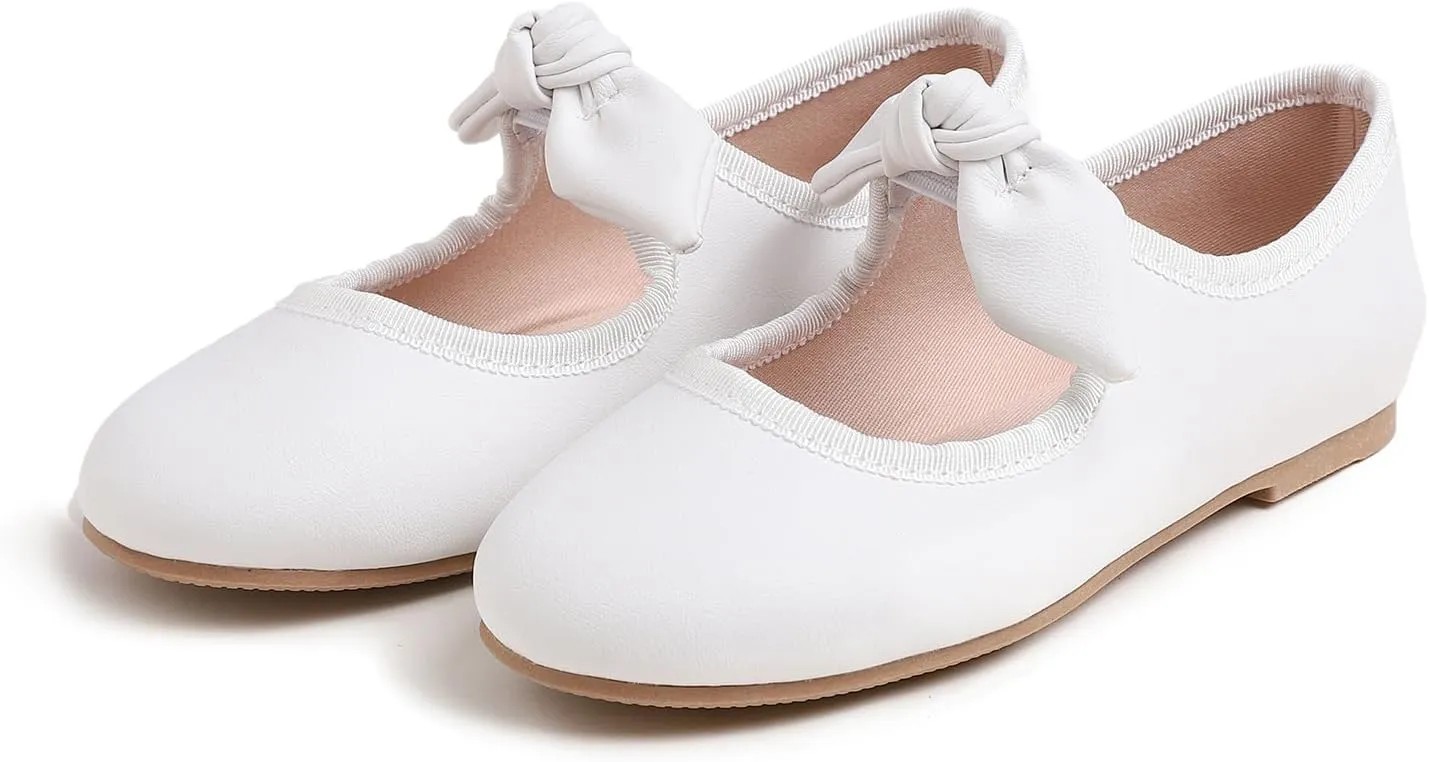 FEVERSOLE Girls Cute Dress Mary Jane Shoes Little Kids Casual Buckle Strap Flats