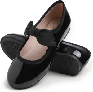 FEVERSOLE Girls Cute Dress Mary Jane Shoes Little Kids Casual Buckle Strap Flats