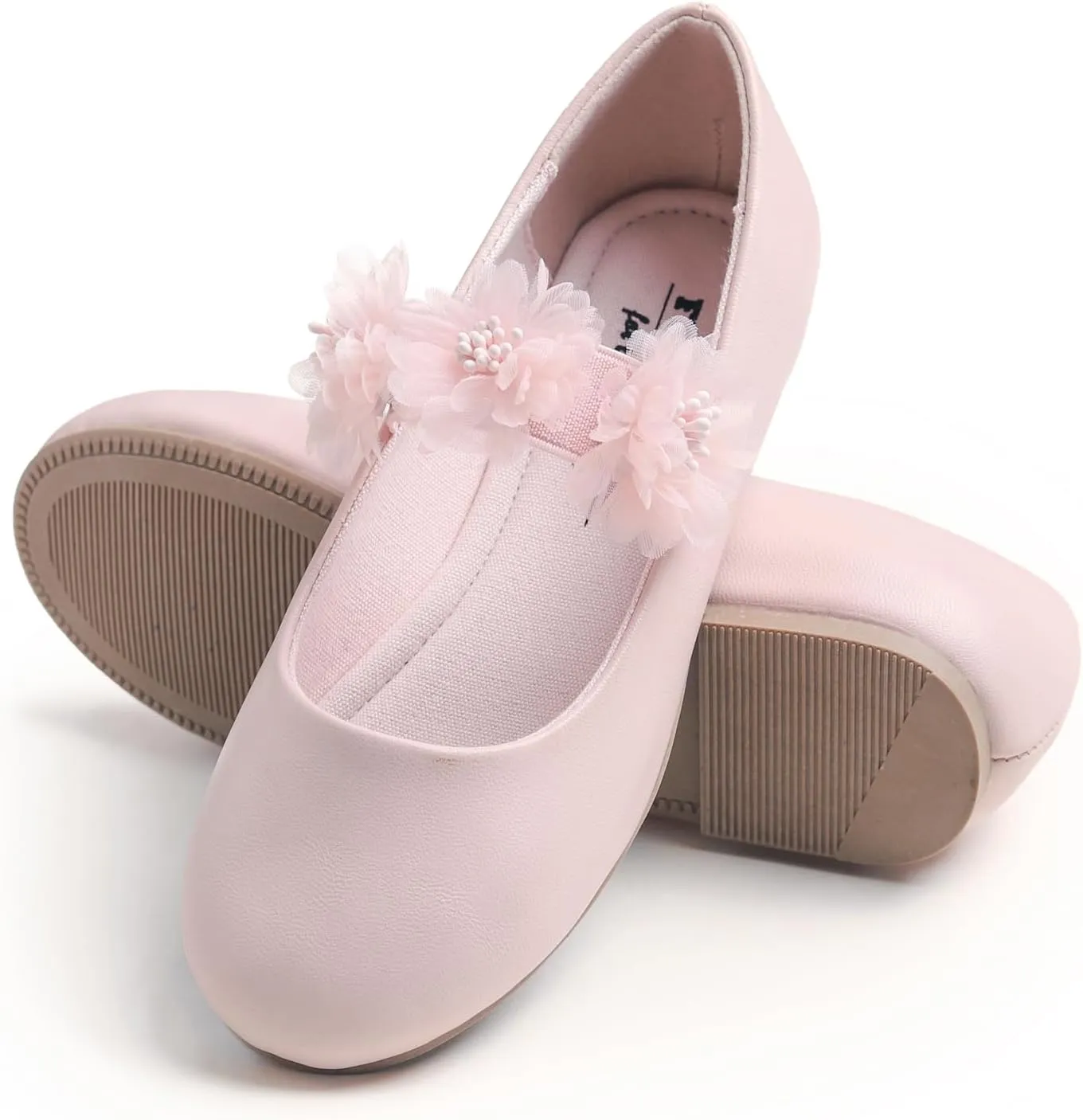 FEVERSOLE Girls Cute Dress Mary Jane Shoes Little Kids Casual Buckle Strap Flats