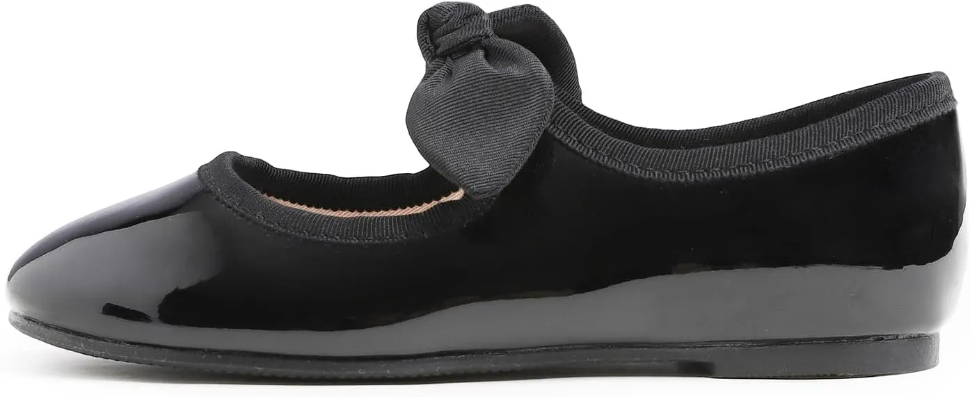 FEVERSOLE Girls Cute Dress Mary Jane Shoes Little Kids Casual Buckle Strap Flats