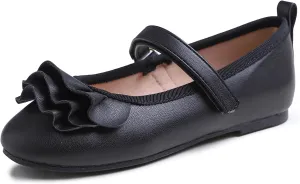 FEVERSOLE Girls Cute Dress Mary Jane Shoes Little Kids Casual Buckle Strap Flats