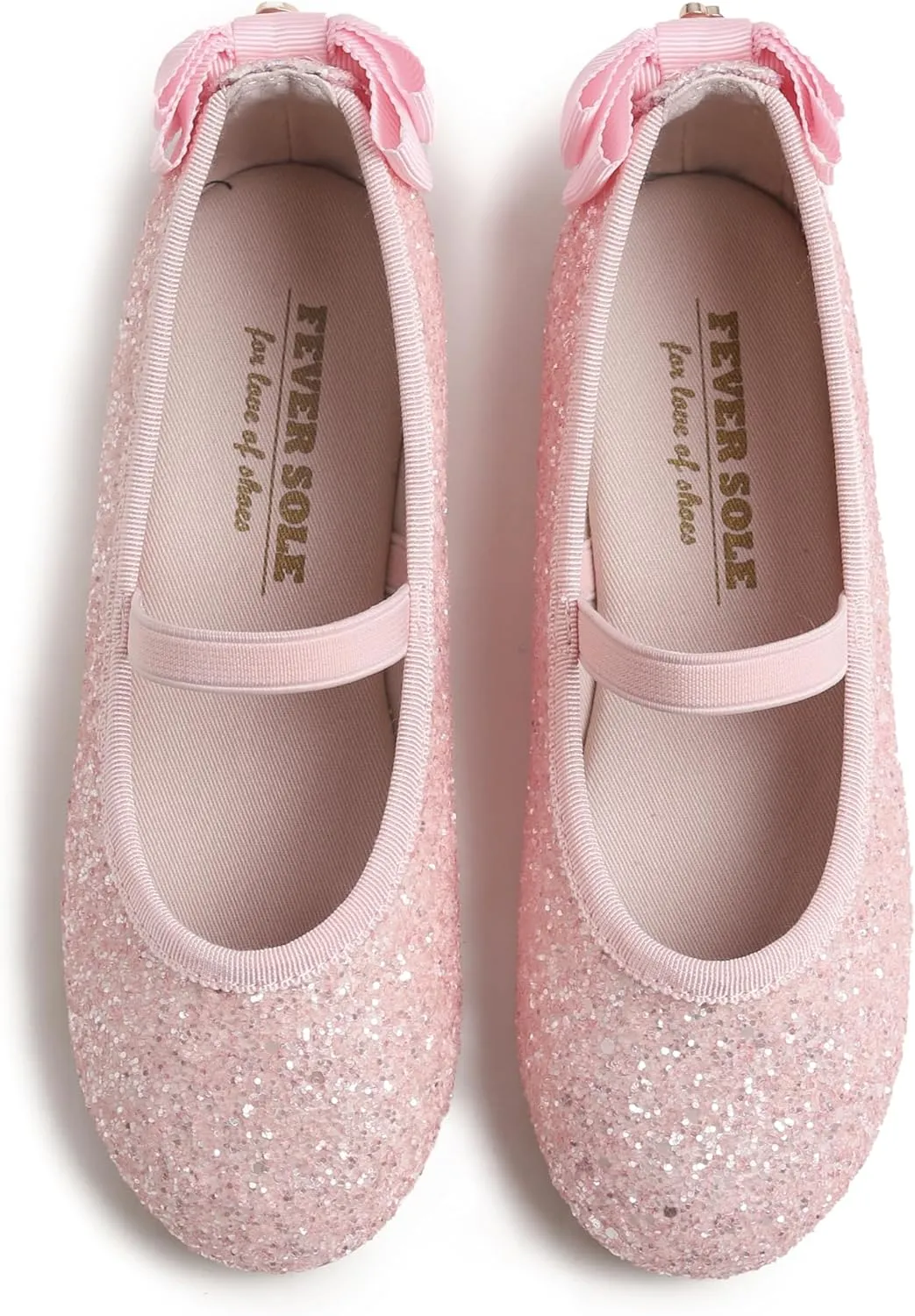 FEVERSOLE Girls Cute Dress Mary Jane Shoes Little Kids Casual Buckle Strap Flats