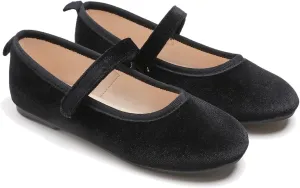 FEVERSOLE Girls Cute Dress Mary Jane Shoes Soft Party Holiday Ballet Flats