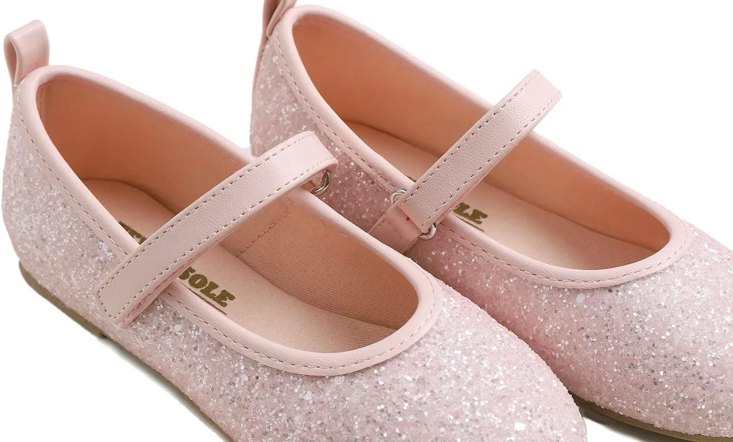 FEVERSOLE Girls Cute Dress Mary Jane Shoes Soft Party Holiday Ballet Flats