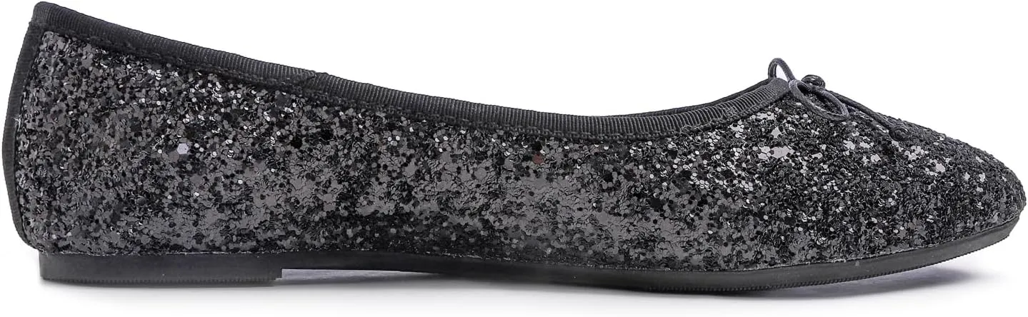 FEVERSOLE Women's Macaroon Colorful Memory Foam Cushion Insock Patent Ballet Flat