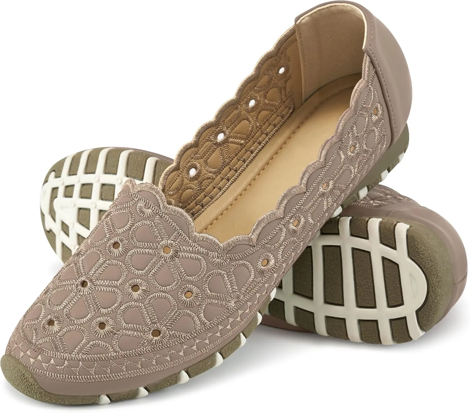 Flats for Women Dressy Comfortable: Closed Toe Dress Ballet Flats Slip on Round Toe Comfort Womens Shoes Work