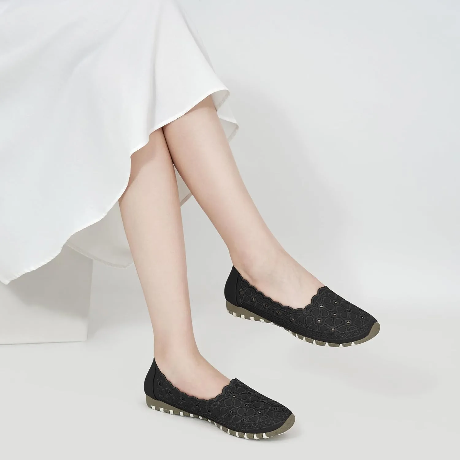 Flats for Women Dressy Comfortable: Closed Toe Dress Ballet Flats Slip on Round Toe Comfort Womens Shoes Work