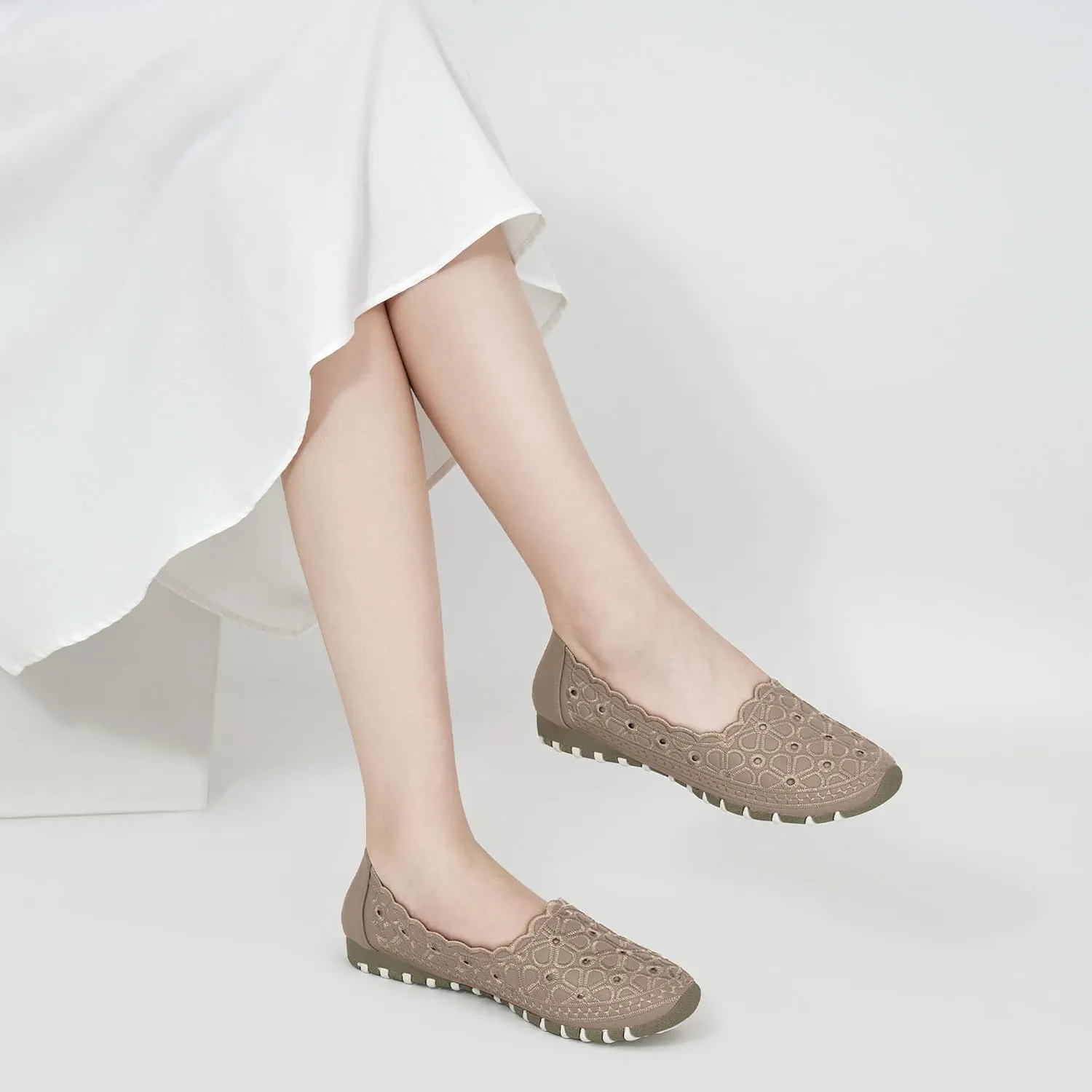 Flats for Women Dressy Comfortable: Closed Toe Dress Ballet Flats Slip on Round Toe Comfort Womens Shoes Work