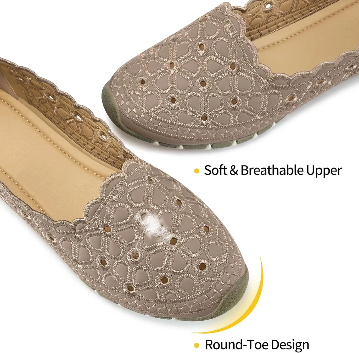 Flats for Women Dressy Comfortable: Closed Toe Dress Ballet Flats Slip on Round Toe Comfort Womens Shoes Work