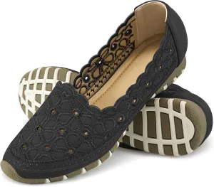 Flats for Women Dressy Comfortable: Closed Toe Dress Ballet Flats Slip on Round Toe Comfort Womens Shoes Work