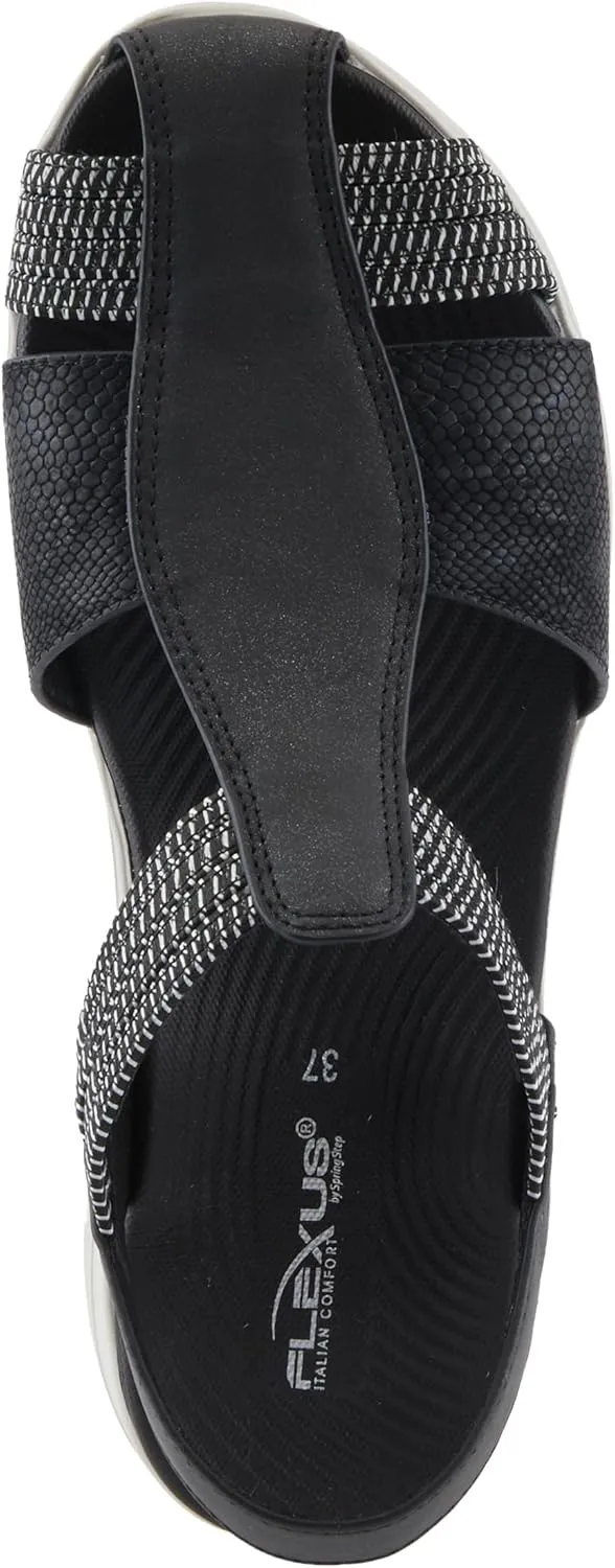 Flexus Women's DAMARI Ankle Strap Fisherman Sandals – Breathable Design, Arch Support, and Shock-Absorbent Outsole