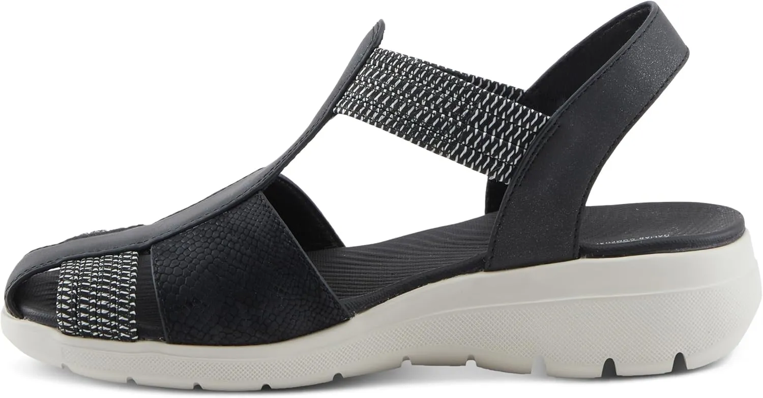 Flexus Women's DAMARI Ankle Strap Fisherman Sandals – Breathable Design, Arch Support, and Shock-Absorbent Outsole