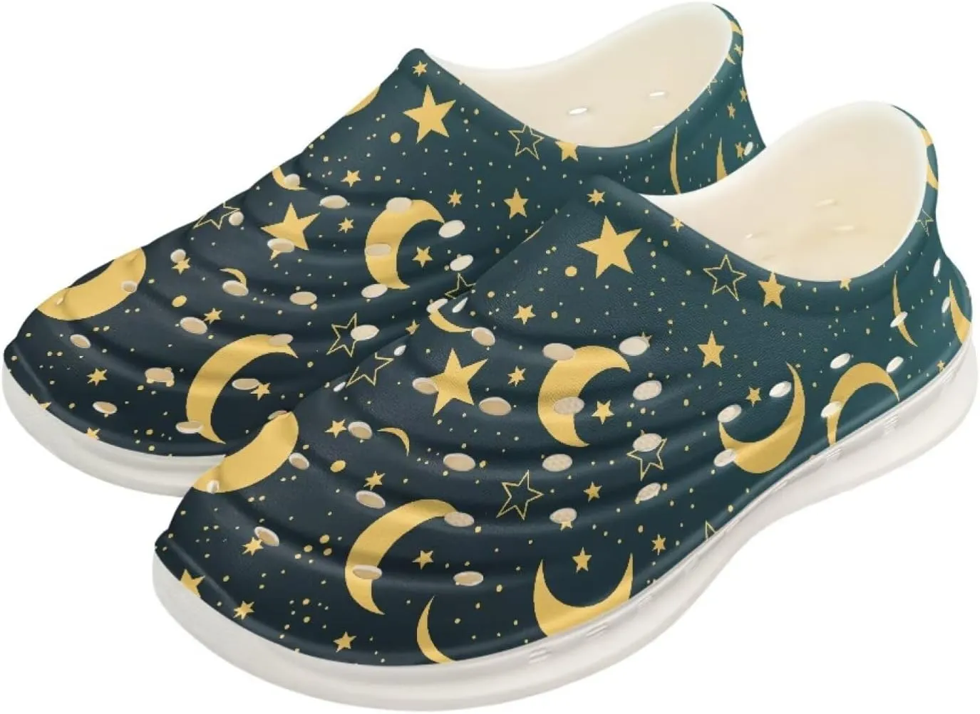 Galaxy Series Kids Slip On Sandals Cloud Slides Anti Slip Close Toe Water Shoes Comfort EVA Beach Pool Shoes